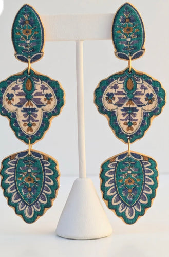 Handmade Textile Earrings